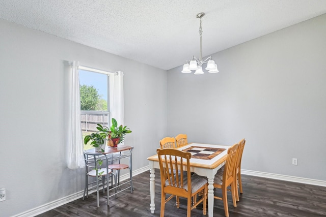 5789 Southfork Dr N, Royse City, TX 75189 - dining room featuring a chandelier and dark wood-style flooring