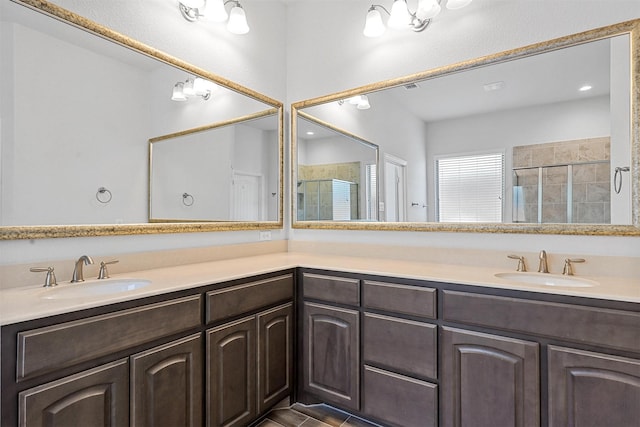 15232 Primrose Garden Ct, Aledo, TX 76008 - full bath with a stall shower and double vanity