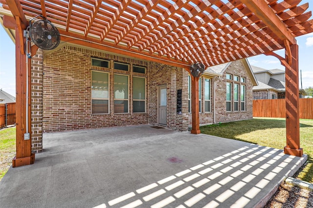15232 Primrose Garden Ct, Aledo, TX 76008 - view of patio / terrace featuring a pergola