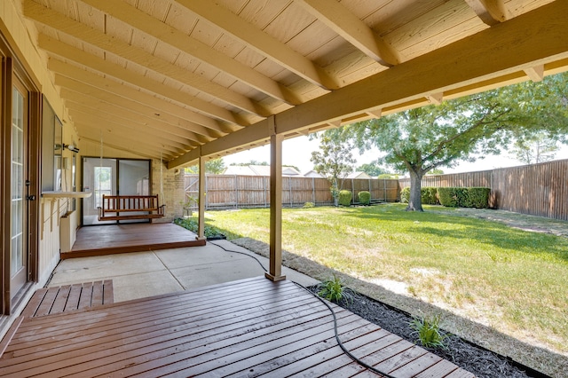4218 Aralia St, Mesquite, TX 75150 - wooden deck featuring a patio