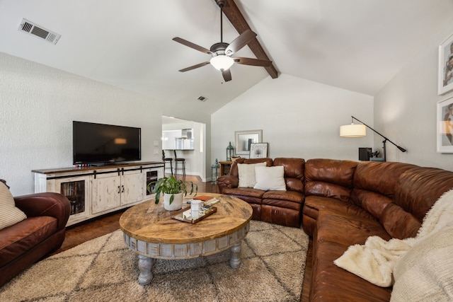 2928 Regal Rd, Plano, TX 75075 - living room with a ceiling fan and wood finished floors