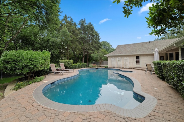 1210 Spring Lake Dr, Duncanville, TX 75137 - view of swimming pool with a patio