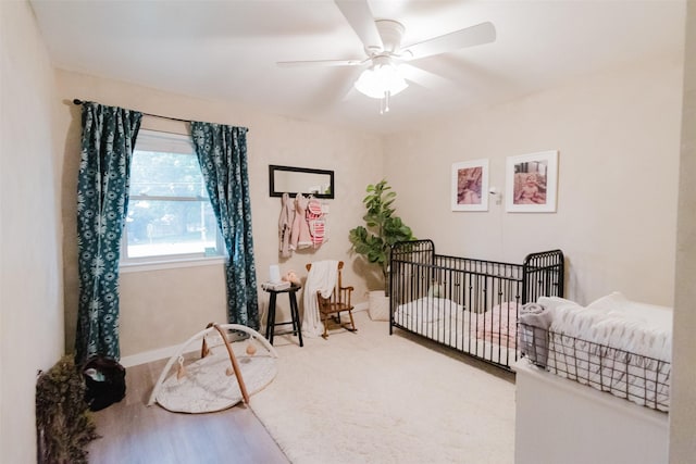 405 Valcik, Decatur, TX 76234 - bedroom featuring baseboards and a ceiling fan