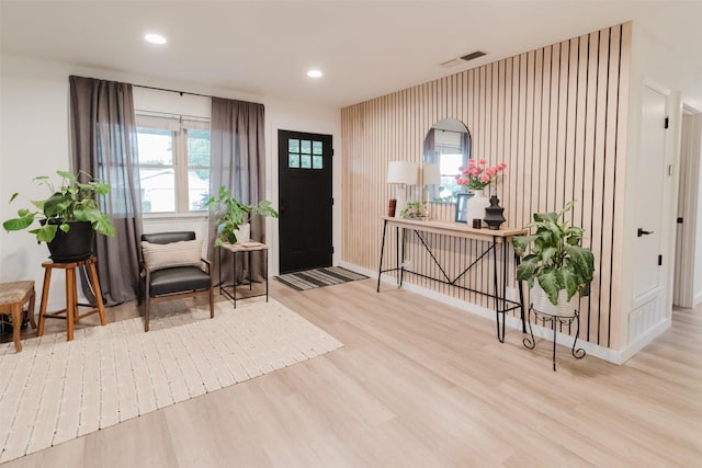 405 Valcik, Decatur, TX 76234 - entryway with wood finished floors, plenty of natural light, recessed lighting, and baseboards
