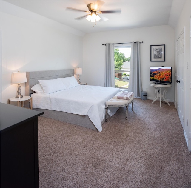 7002 Clear Springs Pkwy, Garland, TX 75044 - bedroom featuring carpet floors, ceiling fan, and baseboards