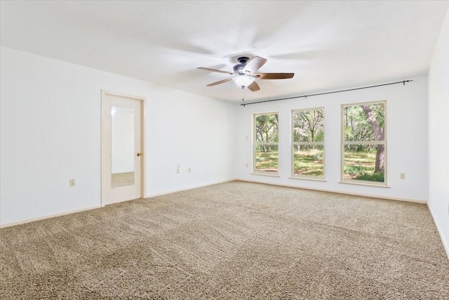 4732 Baylor Camp Rd, Crawford, TX 76638 - carpeted spare room featuring ceiling fan and baseboards