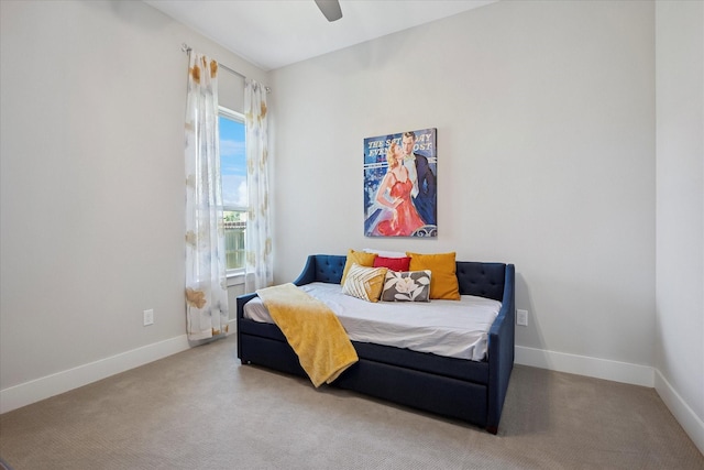 1025 Aledo Ridge Ct, Fort Worth, TX 76108 - carpeted bedroom with baseboards and ceiling fan