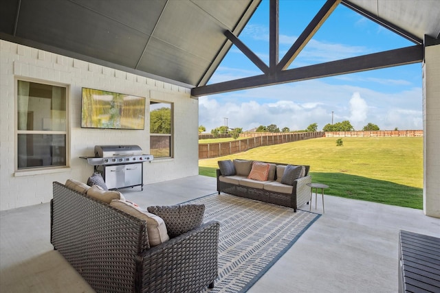 1025 Aledo Ridge Ct, Fort Worth, TX 76108 - view of patio / terrace with area for grilling and an outdoor hangout area