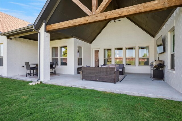 1025 Aledo Ridge Ct, Fort Worth, TX 76108 - view of patio / terrace with a grill and outdoor lounge area