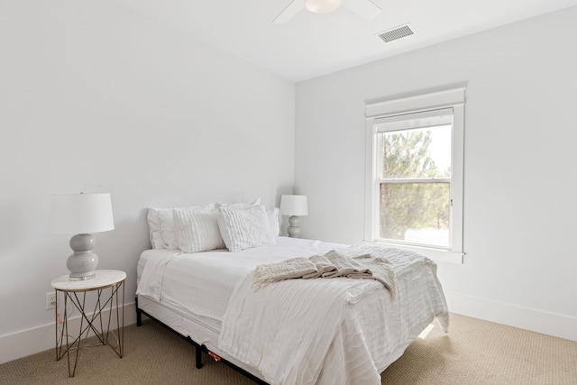 13340 Shumate Way, Malakoff, TX 75148 - bedroom with carpet, baseboards, and a ceiling fan