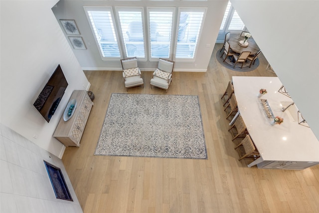 3525 Dancer Rd, Celina, TX 75009 - living room featuring wood finished floors and baseboards
