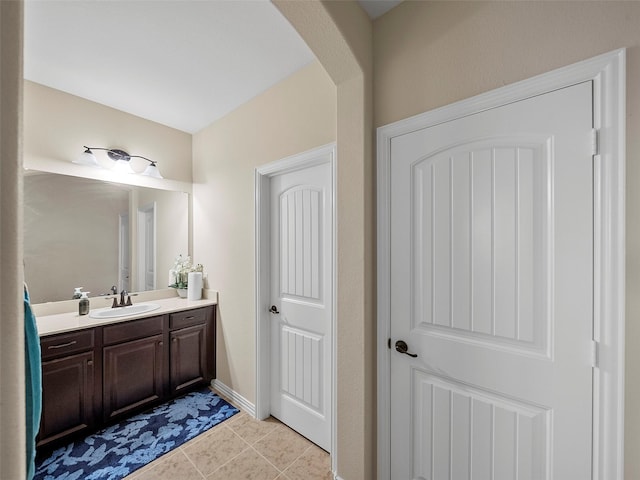 5207 Seth Ave, Sachse, TX 75048 - bathroom featuring vanity and tile patterned floors