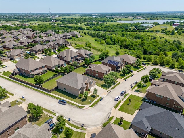 5207 Seth Ave, Sachse, TX 75048 - aerial perspective of suburban area with a nearby body of water