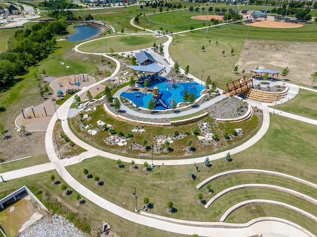 5207 Seth Ave, Sachse, TX 75048 - drone / aerial view of a large body of water and a pool