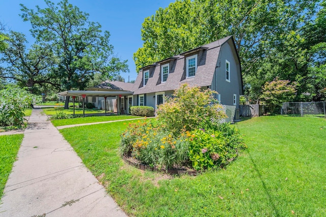 408 Davis St, Weatherford, TX 76086 - dutch colonial with a gambrel roof, a detached carport, and roof with shingles
