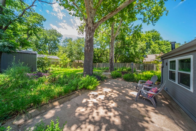 408 Davis St, Weatherford, TX 76086 - fenced backyard with a patio