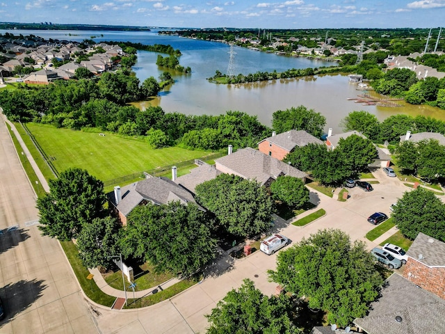 7807 Enchanted Isle Dr, Arlington, TX 76016 - aerial view of residential area with a large body of water