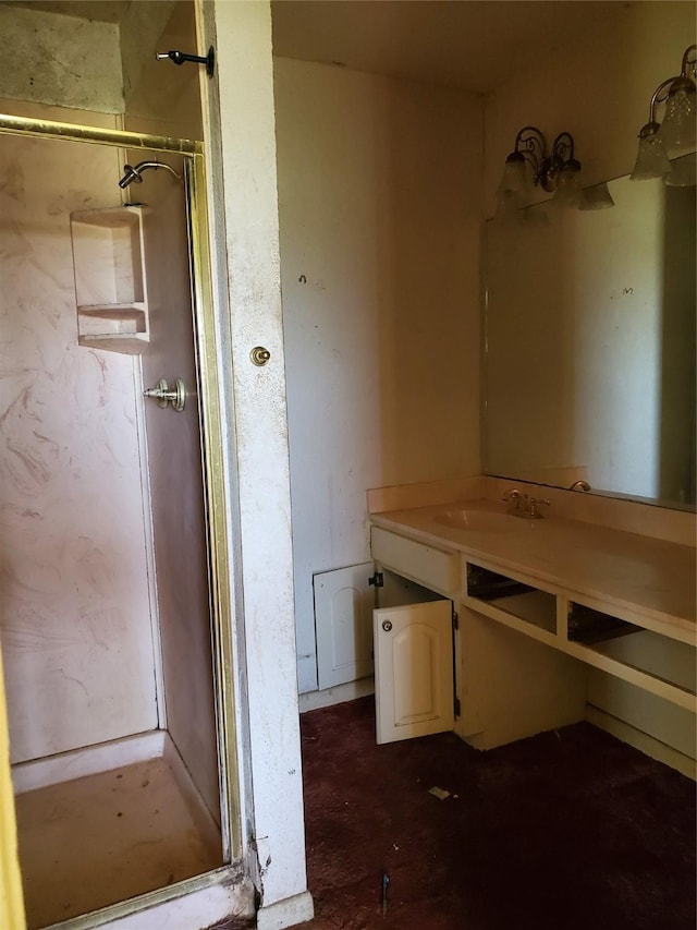 8740 County Road 2403, Tool, TX 75143 - bathroom with a stall shower and vanity
