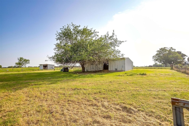 1501 County Road 909, Joshua, TX 76058 - view of yard featuring an outbuilding and a view of rural / pastoral area
