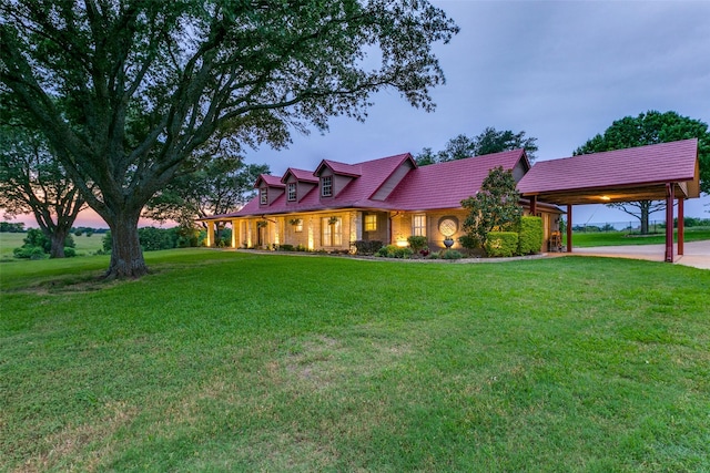 13914 Overlook Ln, Forney, TX 75126 - view of front of property with a lawn