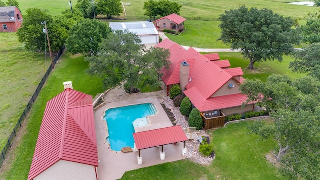 13914 Overlook Ln, Forney, TX 75126 - drone / aerial view of a pool area