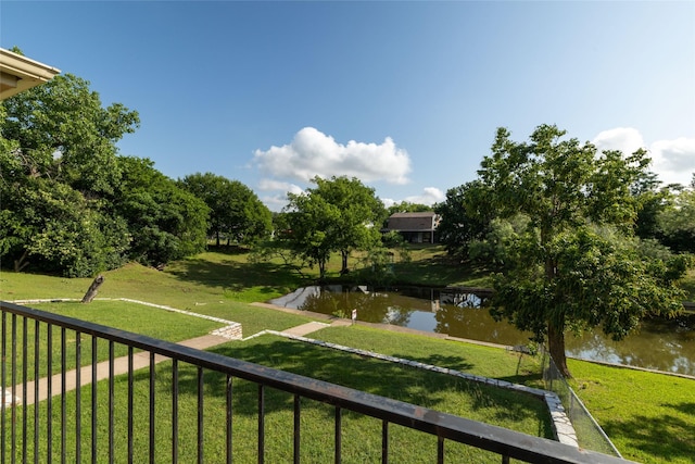 4007 Cherokee Ct, Granbury, TX 76048 - view of yard featuring a water view