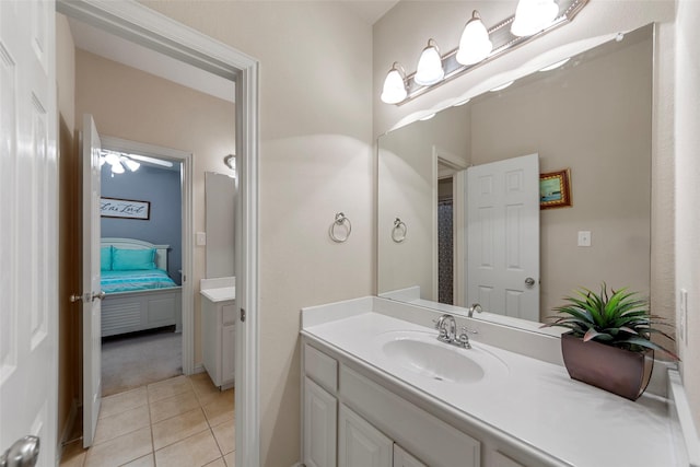 15534 Fox Meadow Ln, Frisco, TX 75035 - ensuite bathroom with vanity and tile patterned flooring