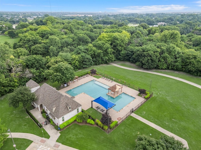 15534 Fox Meadow Ln, Frisco, TX 75035 - aerial view of a pool