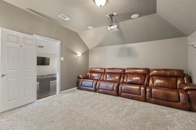7008 Clipper Dr, Grand Prairie, TX 75054 - cinema featuring lofted ceiling and carpet