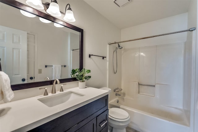 3631 Hilltop Ln, Plano, TX 75023 - bathroom with toilet, vanity, and  shower combination