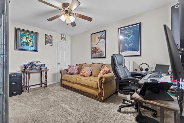 301 Northcreek Dr, Chandler, TX 75758 - carpeted office space with a ceiling fan