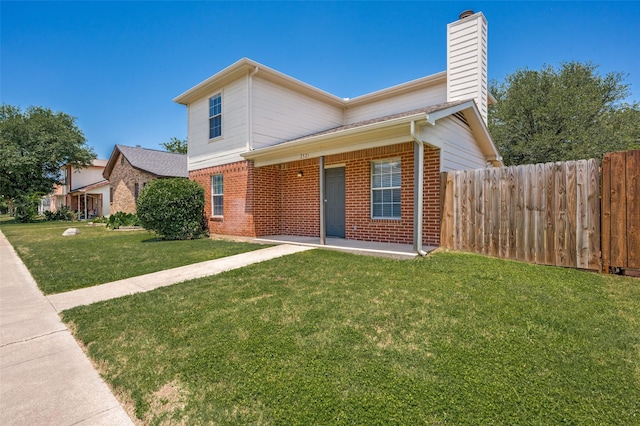 2521 Markland St, Irving, TX 75060 - view of front of property featuring brick siding and a chimney