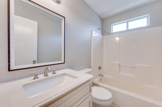 2521 Markland St, Irving, TX 75060 - full bath with toilet, vanity, and shower / washtub combination