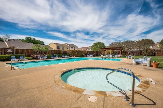 7014 Regalview Cir, Dallas, TX 75248 - community pool featuring a pergola and a patio