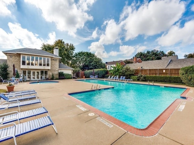 7014 Regalview Cir, Dallas, TX 75248 - community pool with a patio area and a hot tub