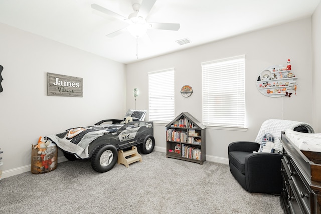 817 Calm Crest Dr, Rockwall, TX 75087 - carpeted bedroom with baseboards and ceiling fan