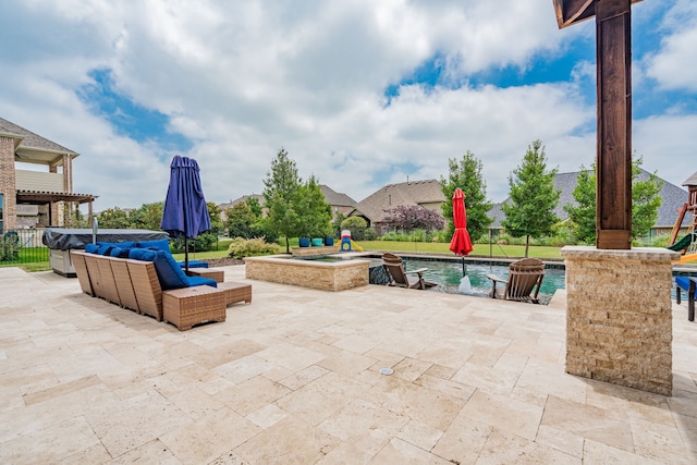 817 Calm Crest Dr, Rockwall, TX 75087 - view of patio featuring outdoor lounge area