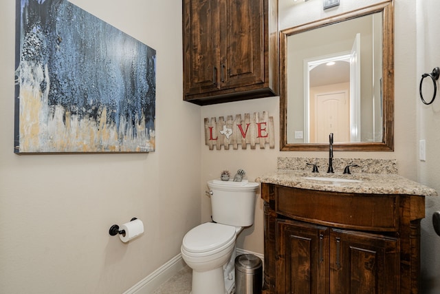 817 Calm Crest Dr, Rockwall, TX 75087 - half bath with vanity and tile patterned flooring