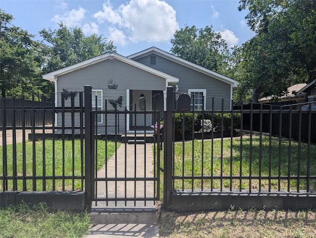 3108 Bideker Ave, Fort Worth, TX 76105 - bungalow-style home featuring a gate