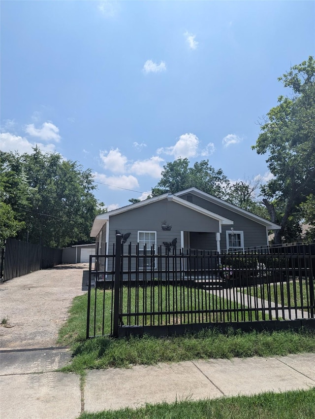 3108 Bideker Ave, Fort Worth, TX 76105 - view of front of property with an outbuilding