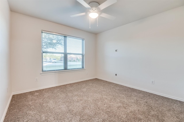 10260 E Rancho Diego Ln, Crowley, TX 76036 - carpeted empty room featuring baseboards and a ceiling fan