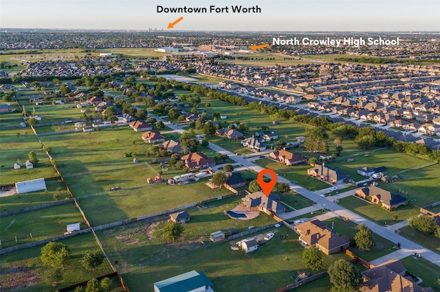 10260 E Rancho Diego Ln, Crowley, TX 76036 - aerial view of property's location