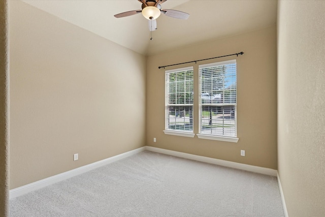 13929 Castlegate Dr, Frisco, TX 75035 - unfurnished room with light colored carpet, ceiling fan, and baseboards