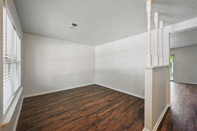 2913 Portales Dr, Fort Worth, TX 76116 - unfurnished room featuring dark wood-type flooring and baseboards
