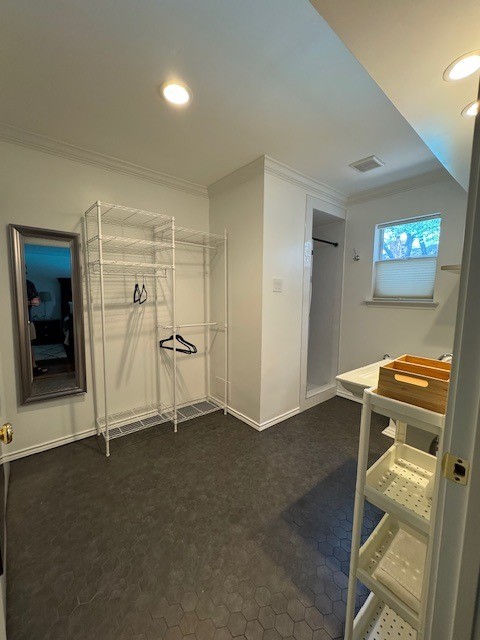 6112 Averill Way Unit B, Dallas, TX 75225 - interior space with dark colored carpet
