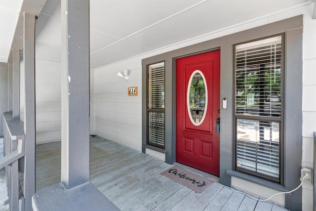 616 Bellevue Dr, Cleburne, TX 76033 - doorway to property featuring covered porch