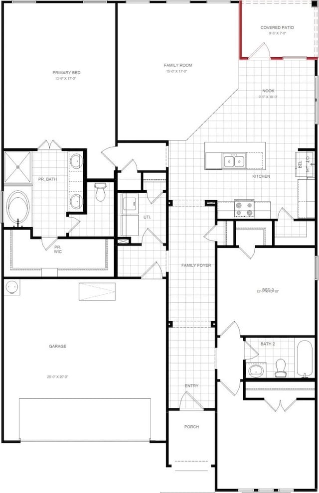1109 Rushing Ct, Aubrey, TX 76227 - room layout