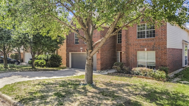 4953 Sunset Ridge Dr, Fort Worth, TX 76123 - view of front of property featuring driveway, a garage, and brick siding