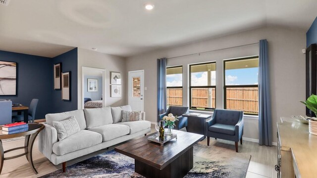 4200 Subtle Creek Ln, Fort Worth, TX 76036 - living area featuring light wood-style flooring, baseboards, an office area, and recessed lighting