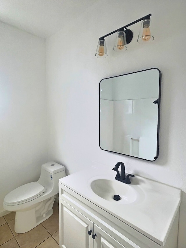 5117 Libbey Ave, Fort Worth, TX 76107 - bathroom featuring tile patterned flooring, vanity, and toilet